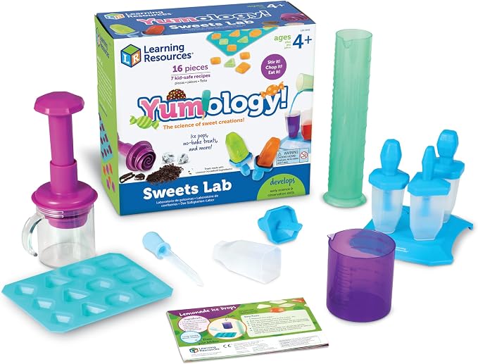 Learning Resources Yumology Sweets Lab | STEM Toys, Candy Experiments, Science Kit for Kids, Fun Gifts for Kids, 16 Pieces, Ages 4+
