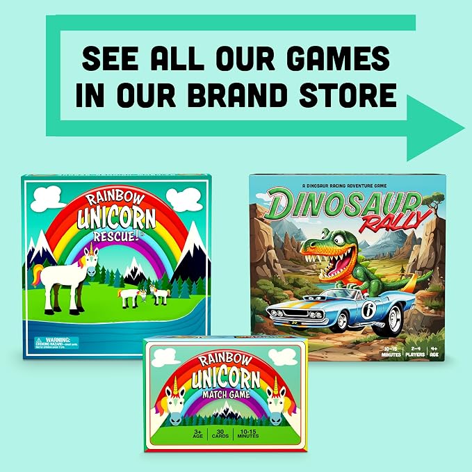Rainbow Unicorn Rescue - Board Game for Kids Ages 4-8, Fun Family Board Games, Games for 4+ Year Olds, Kids Games for 4+ Year Old Birthday Gift, Unicorn Toy for Girls and Boys, Cooperative Board Games