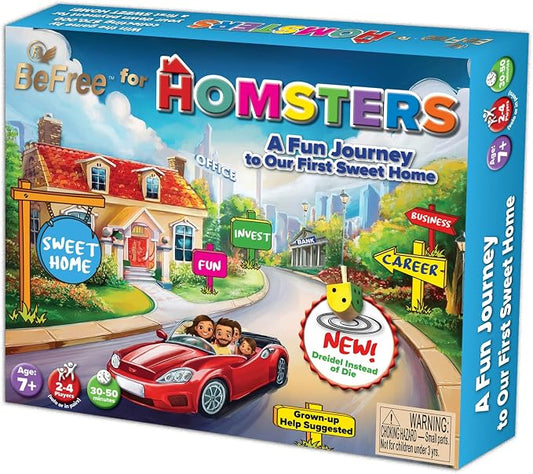 BeFree for HOMSTERS: Family Strategy Board Game – Financial Literacy, Career & Investing | Ideal for Kids Ages 8–12 (Adult Guidance Suggested) | Learn Smart Decisions & Buying Your First Home