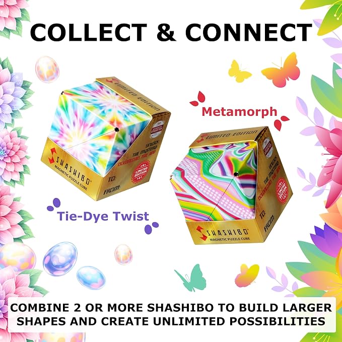 Shashibo DODECA Magnetic Puzzle Cube, Stress Relief Fidget Toy | 100+ Possible Shapes, Sensory Fidget Toy For Adults & Kids, Fun Shape Shifting Puzzle Box For All Ages