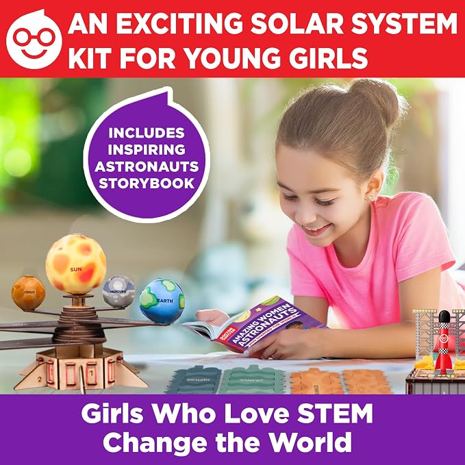 Doctor Jupiter My First Astronaut Kit for Kids Ages 5+ | Birthday Gift Ideas for Girls Ages 5,6,7,8,9,10 Years Old, My First Astronaut Kit, 4-in-1 STEM Learning Solar System Toy