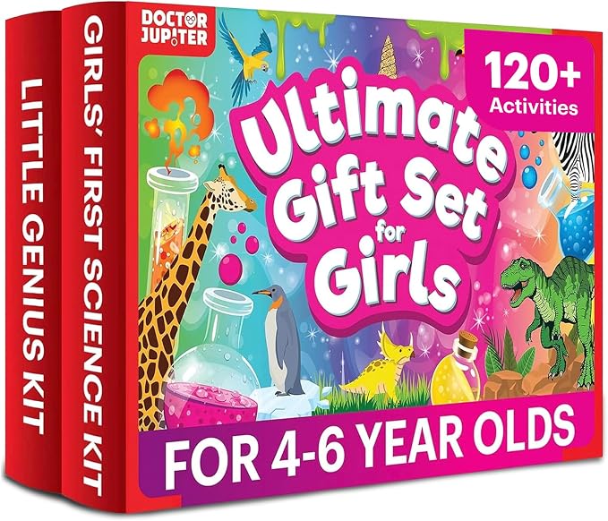 Doctor Jupiter Ultimate Gift Set of Learning for Girls Ages 4-6 | Birthday Gift Ideas for Girls 4, 5, 6, 7, 8 Year Olds, Science Kits for Kids Ages 5-7, STEM Educational Toys