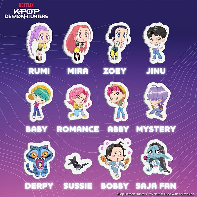 Horizon Group USA Puffy Sticker Playset for Kids, Kpop Demon Hunters