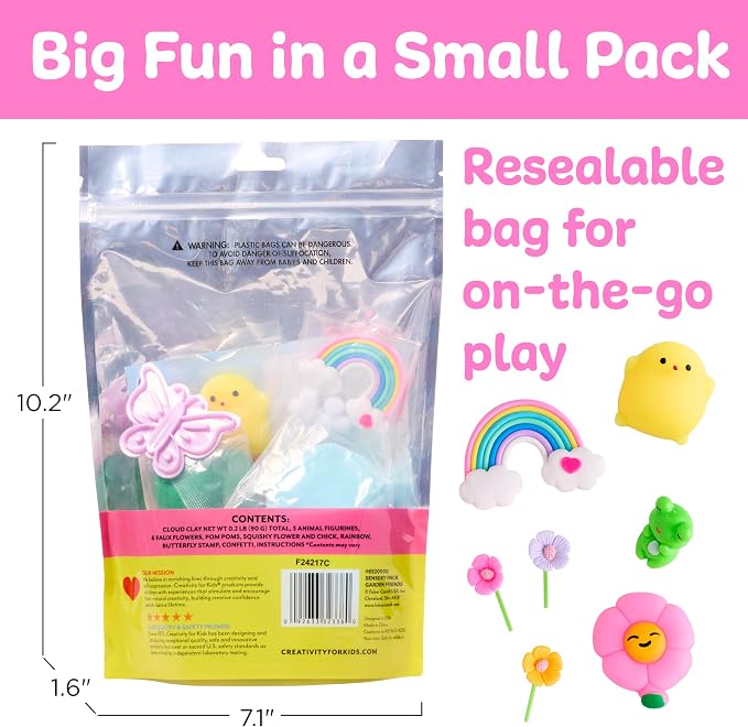 Creativity for Kids Sensory Pack: Garden Friends, Screen Free Summer Activities & Sensory Toys for Toddlers, Toddler Activities & Pretend Play Summer Fun (Ages 3+)