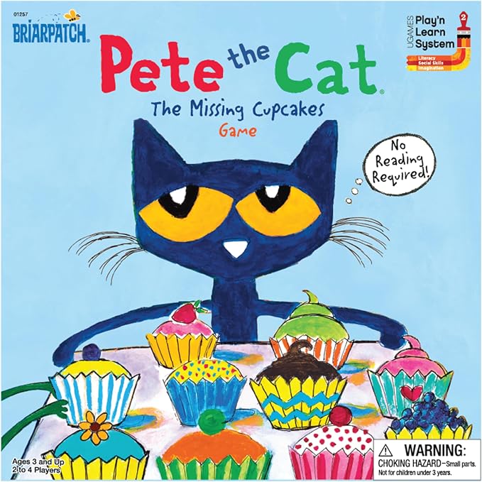 Briarpatch Pete the Cat The Missing Cupcakes Game, Fans of Pete the Cat Books, Ages 3+