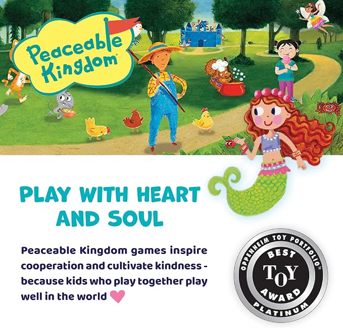 Peaceable Kingdom Mermaid Island Award Winning Cooperative Board Game for 2 to 6 Kids Ages 5+ | Award-winning cooperative game—collect the wands and free the mermaids before the sea witch wins. For 2-6 kids, ages 5+