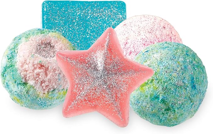 MindWare Science Academy Deluxe Shimmer Lab – Kit Includes 40pcs to Teach Kids & Teens Cosmetic Chemistry - Boys & Girls Make DIY Bath Bombs, Lip Balm & Soaps with eco-Friendly Biodegradable Glitter