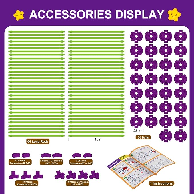 Glow In The Dark Fort Building Kit for Kids,STEM Construction Toys, Educational Gift for 4 5 6 7 8 9 10 11 12 Years Old Boys and Girls,Ultimate Creative Set for Indoor & Outdoors Activity,140 Pcs | STEM Toys, Gift for 4 5 6 7 8 9 10 11 12 Years Old Boy...