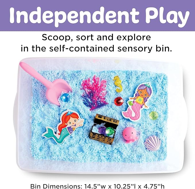 Creativity for Kids Sensory Bin: Mermaid - Mermaid Toys and Sensory Bins for Toddlers, Sensory Box and Bin Filler, Toddler Activities and Gifts for Girls (Ages 3+)