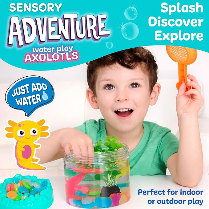 Creativity for Kids Sensory Adventure Axolotls Kit | Dig, Squish & Explore | Screen-Free Outdoor Activity for Kids & Summer Activities for Kids (Ages 4+)