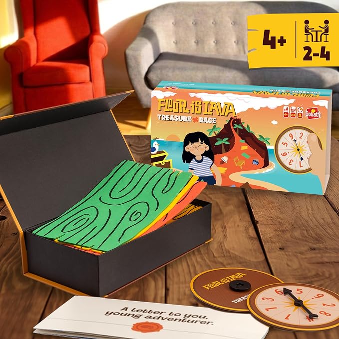 Goliath The Floor is Lava! Game for Kids Ages 4+ Interactive Classic Board Games | Don't Step in the hot Lava Indoor and Outdoor for Kids | Special Edition