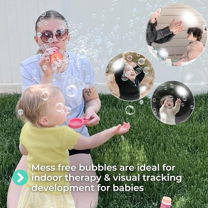 Innobaby Spike Bubble Blower w/Mess Free Botanical Bubbles & Tray - Pink