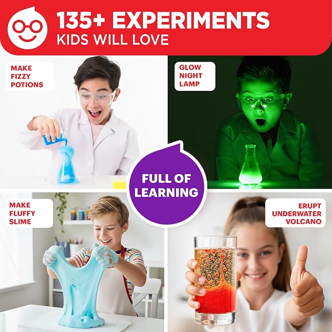 Doctor Jupiter Ultimate Science Experiments Kit for Kids Ages 8+ | Science Kits for Kids Ages 8-12, 135+ Experiments, Birthday Gift for Boys & Girls Ages 9,10,14, Learning & Educational Toy