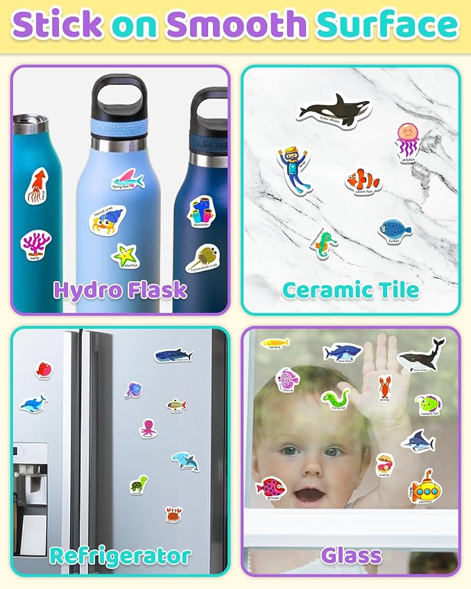 Benresive Reusable Sticker Book for Toddlers, Travel Stickers for Kids | Toddler Travel Activities Toys, Birthday Gifts for Boys & Girls, Airplane Travel & Road Trip Essentials Kids