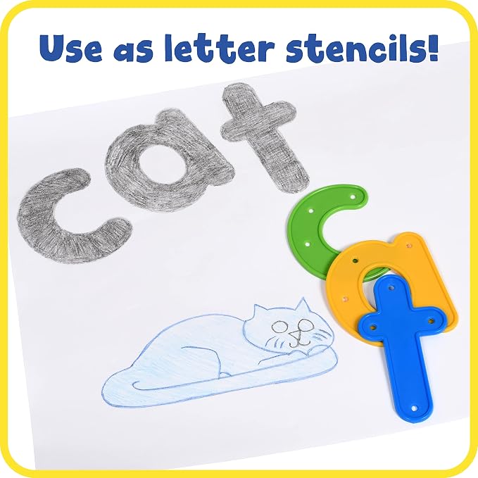 READY 2 LEARN Lacing Alphabet - Lowercase - 26 Letters - 8 Laces - Threading Toy for 3, 4, 5, 6 Year Olds - Fine Motor Skills, Letter Recognition and Early Spelling | Threading Toy for 3, 4, 5, 6 Year Olds, Fine Motor Skills, Letter Recognition and Ear...