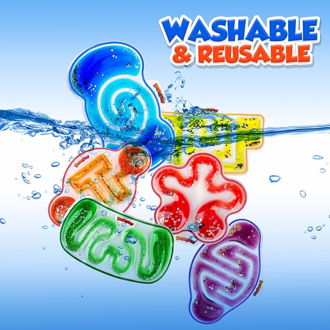 Squishy Sensory Toys for Kids - 8 Pack Fidget Toy Sensory Maze for Autism | Fun Fidgets for Student Classroom, Goodie Bags Stuffers