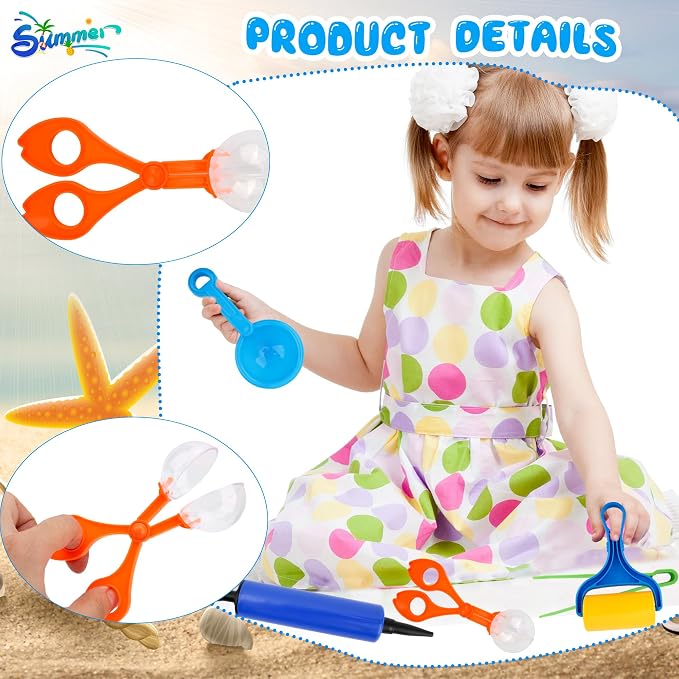 12 Pieces Fine Motor Skills Handy Scooper Set Sensory Bin Tools Sensory Tools Sensory Bin Filler Toy Set Matching Game for Kids Sorting Counting Preschool Early Skill Education Train Development