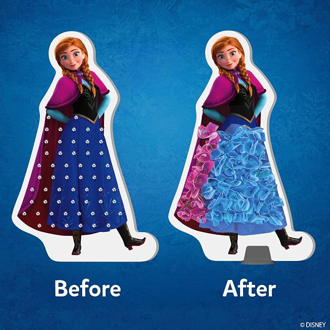 Skillmatics Poke-in Art – Disney Frozen, Wood Craft Kit, Gift for Kids | DIY Mess-Free Fun, Elsa, Anna, Fine Motor Skills, Screen-Free, Travel Activity, Girls & Boys Ages 4, 5, 6, 7, 8, 9