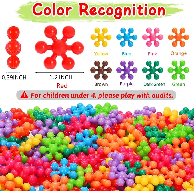 Kids Building STEM Toys for 3 4 5 6+ Year Old Boy Girl Birthday Gifts | 300PCS Educational Interlocking Discs Building Blocks for Kids Ages 3-5 4-8 5-7 Preschool Manipulatives Classroom Must Have