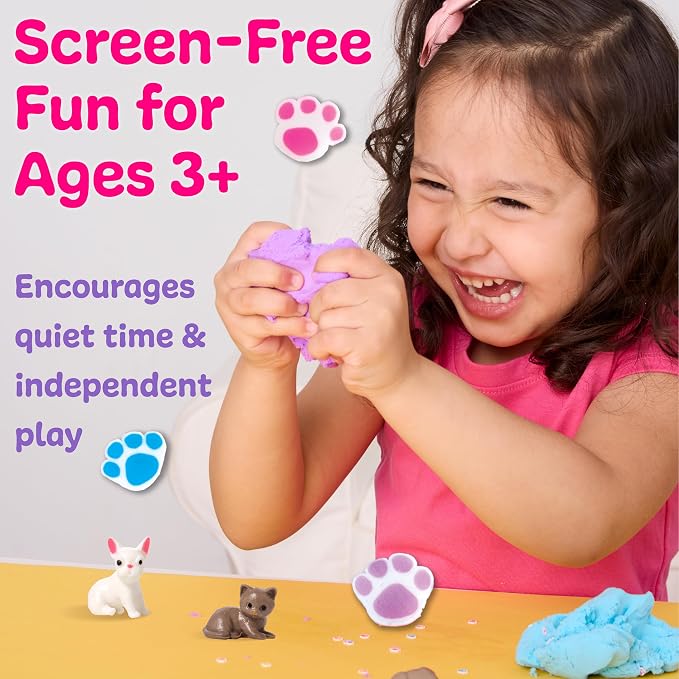 Creativity for Kids Sensory Minis Pets Kit | Cloud Clay Sensory Toy for Kids | Mess-Free, Screen Free Summer Supplies | Travel Activity for Kids (Ages 3+)
