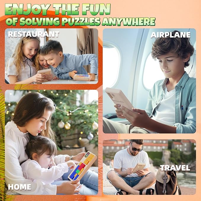 HOMESTEC Super Slide Puzzle Hand Held Travel Game