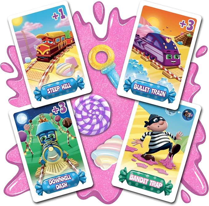 Candy Trains Cooperative Board Game for Kids Ages 4+, A Sweet Adventure | Build sweet tracks and work together to deliver the candy. Easy to learn, cooperative fun, perfect for family game night.