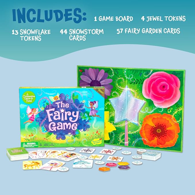 Peaceable Kingdom The Fairy Match Game - an Enchanting Board Game for 2-6 Kids Ages 5+ | Enchanting matching game—collect fairy cards and race to fill your garden. Builds memory and matching, ages 5+