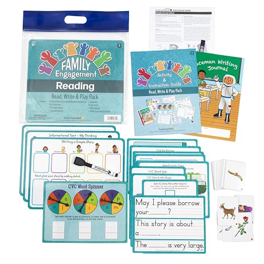 Really Good Stuff Family Engagement Reading, Read, Write & Play Pack | Ages 6+, 1st Grade+