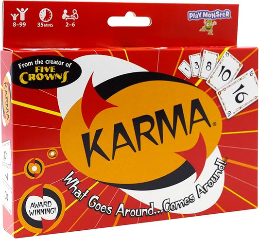 KARMA Playing Cards Game for Kids, Family Games Night, Travel Game | Award Winning, Family Game Night, Travel Games, Playing Cards, Screen-Free, Holiday Game