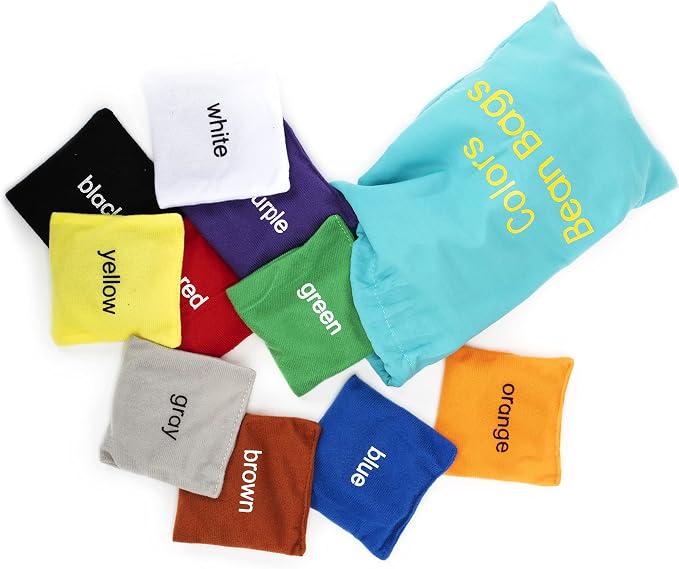 Educational Insights Colors Bean Bags - Color Sorting Toys for Toddlers, Manipulatives for Preschoolers Learning Colors, Toddler Learning Toys, Hands-On Preschool Classroom Activities, Ages 3+
