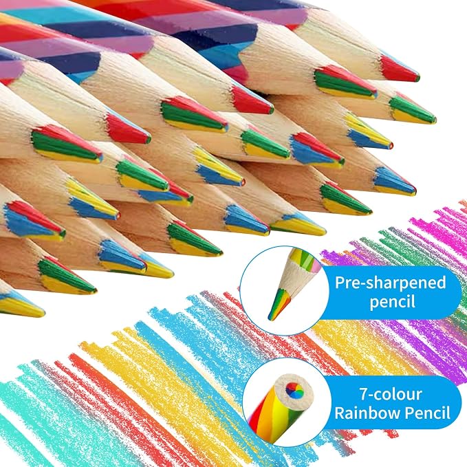 Kalysky 24 Activity Books with Colored Pencils for Kids 4-8 8-12 PartyFavor | Bulk Mini Puzzle Books,Birthday Party Goodie Bags, Classroom Prizes, Return Gifts, Fun Puzzle Activities for kids