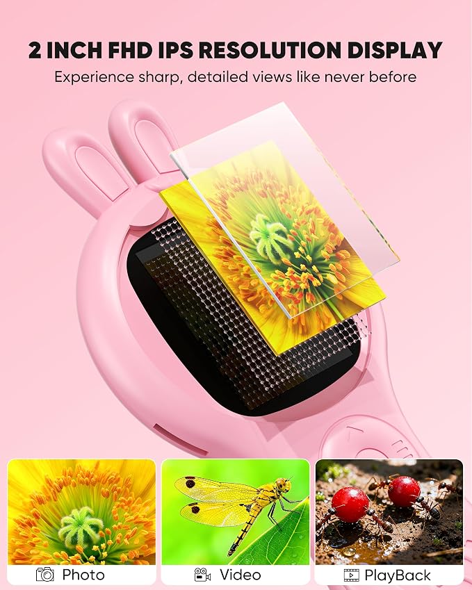 T TAKMLY Mini Pocket Digital Microscope, Macro Fixed Focus Magnifying Glass, Portable Handheld USB Digital Microscope 500x Magnification, 4X Zoom