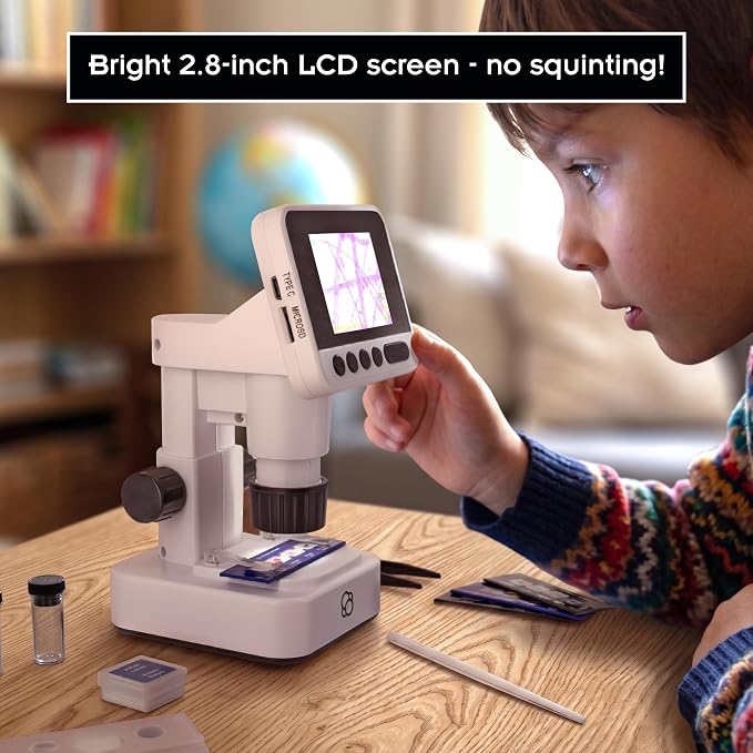 The Thames & Kosmos Digital Microscope with HD Imaging and LCD Display
