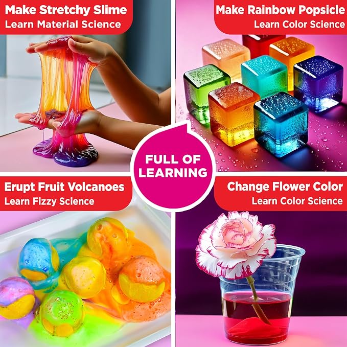 Doctor Jupiter Girls’ First Science Gift Set for Ages 4+, Birthday Gift | Set of Girls' First Science Kit & Amazing Science Kit, 200+ Experiments, Birthday Gift Ideas for Girls Ages 4,6,7,8, STEM Toy