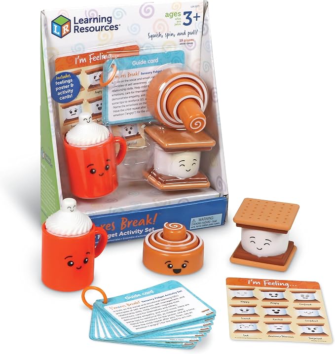 Learning Resources S'mores Break Sensory Fidget Activity Set, Social Emotional Learning, Calming Toys, SEL Skills, Ages 3 and Up