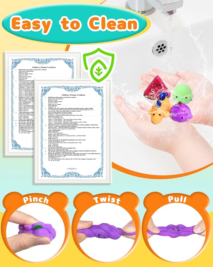80 Pack Kawaii Squishy Toys, Fidget Party Favors for Kids 3-5, 4-8, 8-12 | Treasure Box Toys for Students, Classroom Prizes, Mini Birthday Gifts, Goodie Bag Stuffers, Bulk Fidget Squeeze Toy