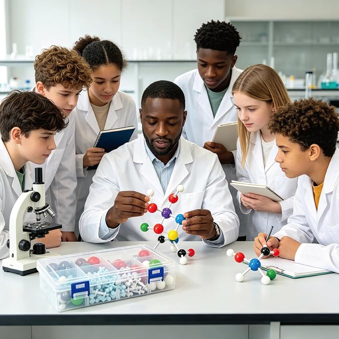 Molecular Model Kit(240 Pieces),Organic Chemistry Model Kit for Organic and Inorganic Chemistry Learning,Chemistry Set,A Fullerene Set