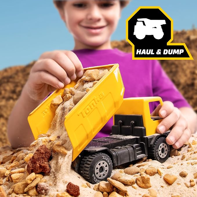 Tonka - Steel Classics Giga Series - Dump Truck & Excavator, 2-Pack - Amazon Exclusive