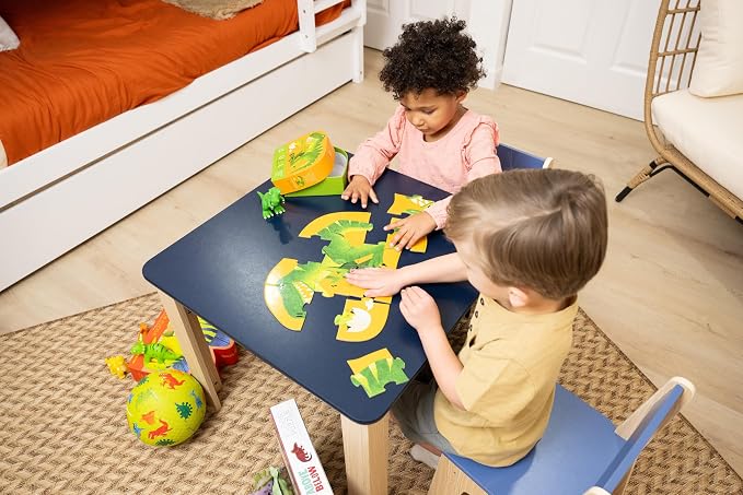 Crocodile Creek 12-Piece Mini Jigsaw Puzzle - Fun Floor Puzzles for Kids Ages 2-4 and Up - Heavy-Duty Shaped Box for Storage - Fire Truck - 12" x 9" Finished