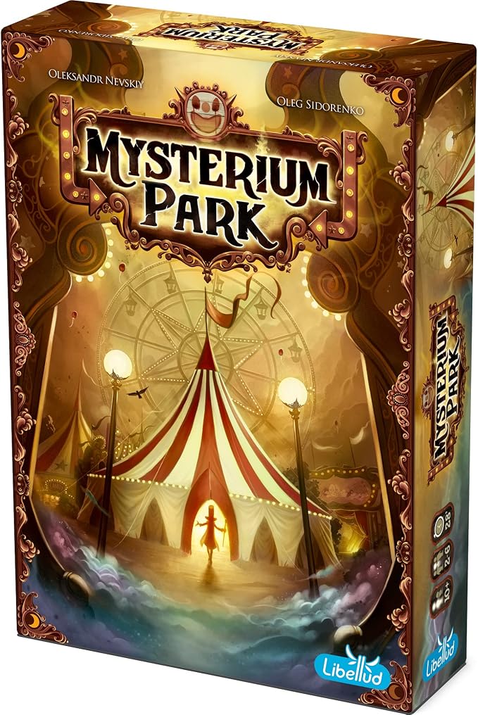 Asmodee Mysterium Park Board Game - Uncover Dark Secrets in a Charming Carnival Setting, Cooperative Mystery for Kids & Adults, Ages 10+, 2-7 Players, 28 Minute Playtime
