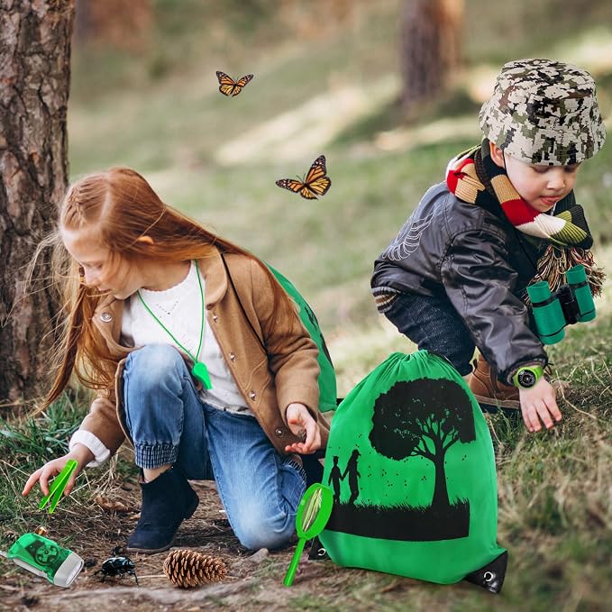 Kids Explorer Kit & Bug Catcher Kit, 7 Pcs Kids Outdoor Exploration Set | Camping Gear with Backpack & Binoculars, Ideal Outdoor Adventure Toys for Boys Girls 3-12