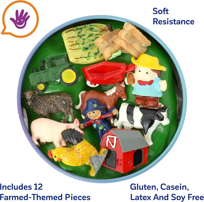 Fun & Function The Original Discovery Putty - Therapy Putty for Kids w/Hidden Farm Pieces - Sensory Putty/Play Putty - Kids Putty for Special Needs - at The Farm Putty Set for Kids
