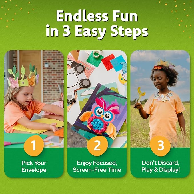 Craftikit® 20 Award-Winning Fairy Garden Crafts for Kids - 20 All-Inclusive Fun Paper Toddler Crafts, Fairy Garden Kit for Kids Ages 3-10