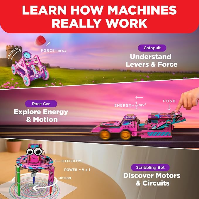 Doctor Jupiter Girls’ Engineering Kit for Kids Ages 8+, Birthday Gifts | Gift Ideas for Girls Ages 7,8,9,10,11,12, STEM Toy for Ages 8-13, Science Kits for Kids