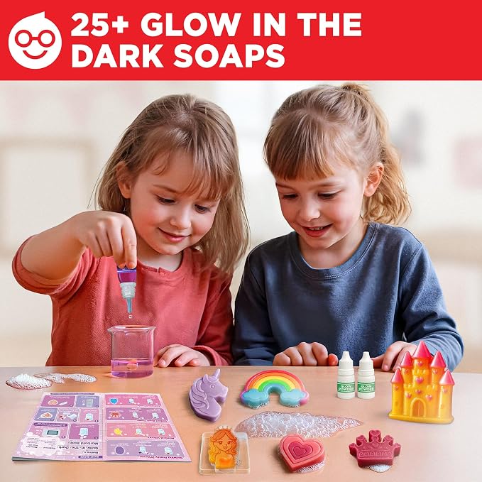 Doctor Jupiter Super Science Gift Set for Girls Ages 4+, Birthday Gift | Set of Girls' First Science Kit & Princess Super Soaps, 75+ Activities, Birthday Gift Ideas for Girls Ages 4,6,7,8, STEM Toy