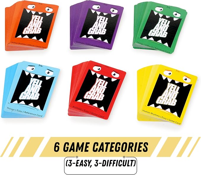 Yell and Grab, Card Games for Kids