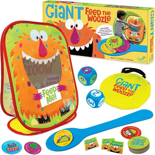 Peaceable Kingdom Giant Feed the Woozle Cooperative Game - Ages 3 and Up