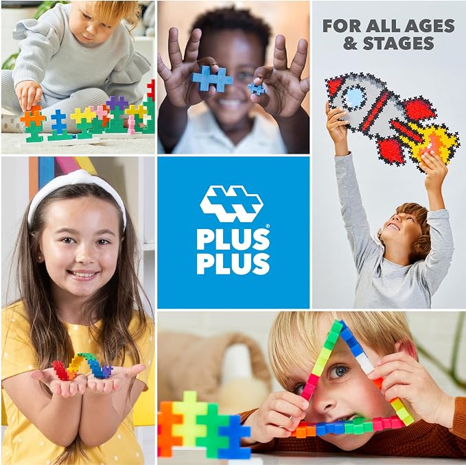 PLUS PLUS 240 Piece Spooky Mix - Mini Waffle Blocks, Halloween Must Haves | STEM Toys for Kids, Sensory Bin Fillers, Math Manipulatives, Classroom Must Haves, Gifts for Boys & Girls