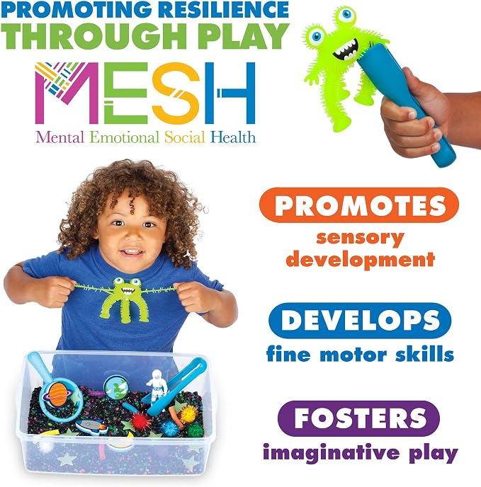 Creativity for Kids Sensory Bin: Outer Space Toys - Preschool and Toddler Sensory Toys, Kids Gifts for Boys and Girls Ages 3-5+, 10.25 x 14.5 x 4.75 inches
