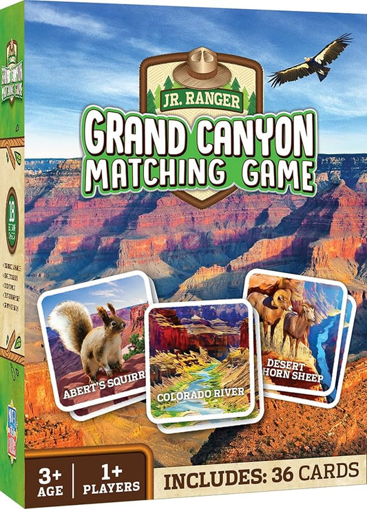 MasterPieces Officially Licensed National Parks Jr. Ranger Picture Matching Card Game for Kids and Families